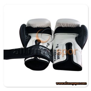 Carbon Kick Boks Eldiveni Beyaz - Siyah