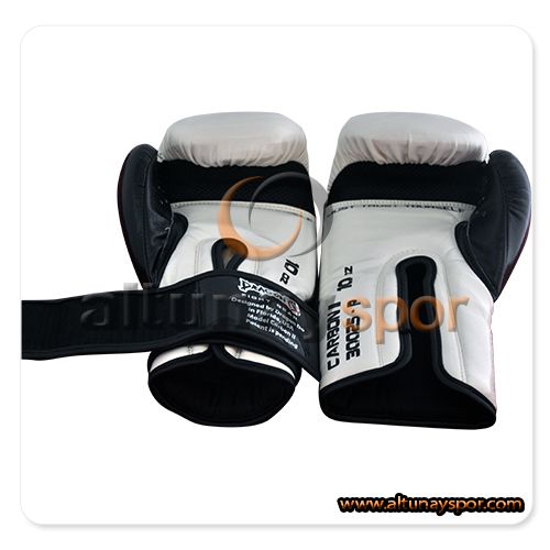 Carbon Kick Boks Eldiveni Beyaz - Siyah