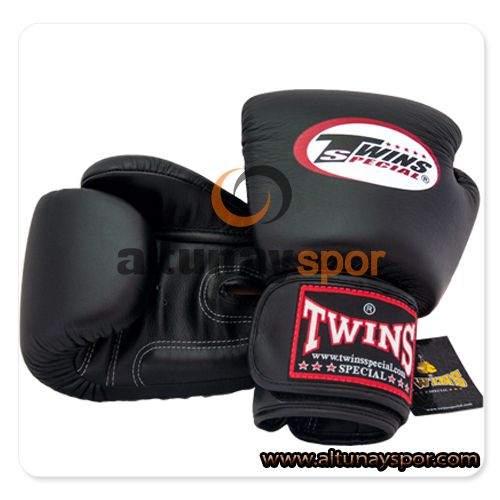 Twins Muay Thai Eldiveni - Siyah