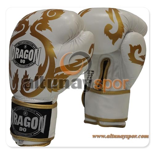 Flower Muay Thai Eldiveni Beyaz