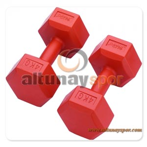 Пластиковые квадратные гантели 4 кг (пара)