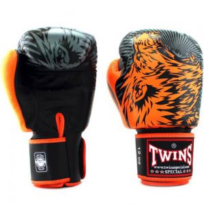  Twins Boks Eldiveni - FBGVL3-50 Twins Orange Wolf Boxing Gloves