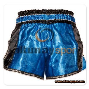 Retro Muay Thai Şort - Mavi