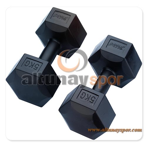 Plastik Köşeli Dambıl 5 Kg (Çift)