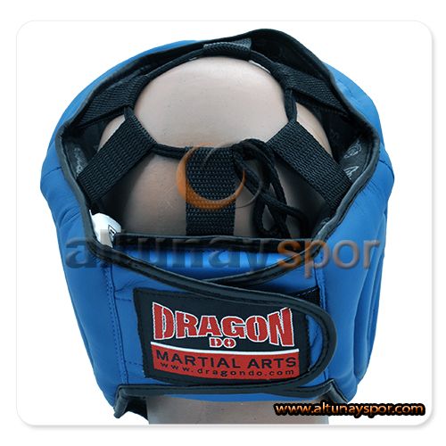 Yanakları Kapalı Kask - Mavi