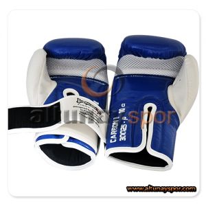 Carbon Kick Boks Eldiveni Mavi - Beyaz