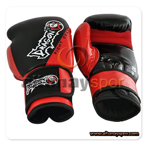 Carbon Muay Thai Eldiveni Siyah-Kırmızı