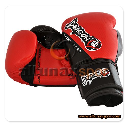 Carbon Boks Eldiveni Kırmızı-Siyah