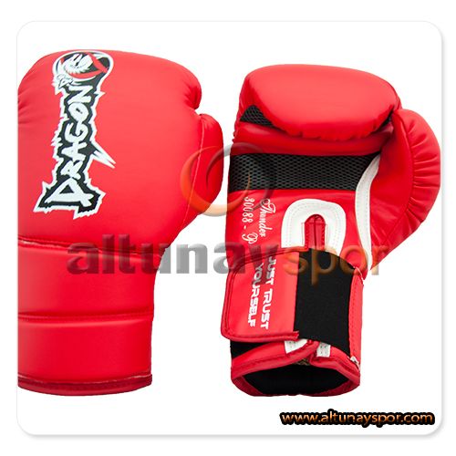 Dragon Thunder Boks Eldiveni - Kırmızı