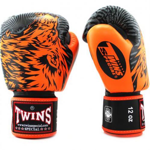  Twins Boks Eldiveni - FBGVL3-50 Twins Orange Wolf Boxing Gloves